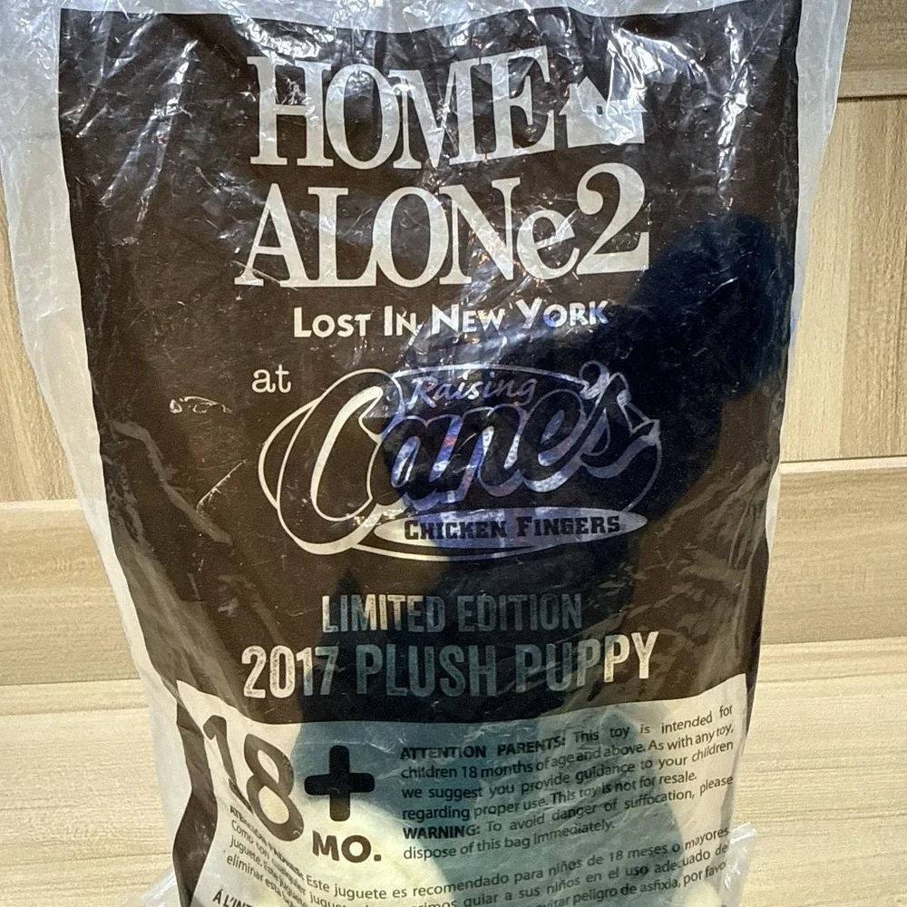 Raising Canes HOME ALONE 2 PLUSH Kevin Lost in New York Stuffed Toy Dog‎ 2017